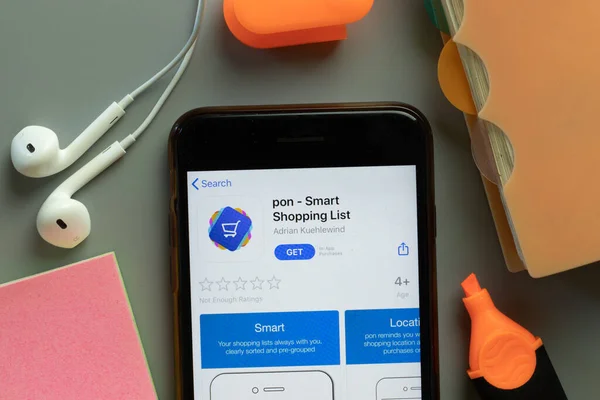 New York Usa Грудня 2020 Pon Mobile App Icon Phone — стокове фото