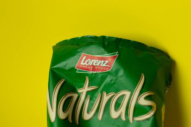 Moskova, Rusya - 5 Aralık 2020: Lorenz cipsi paketi, İllüstrasyon Editörü.