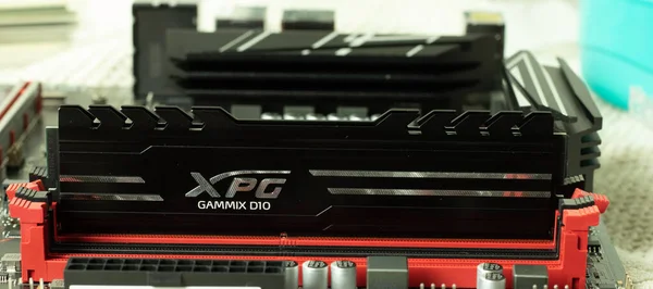 Moskva Rusko Prosince 2020 Xpg Gammix D10 Ram Bar Zblízka — Stock fotografie