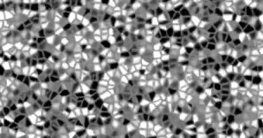 Siyah beyaz parlak bir arka plan. Döngü animasyon arkaplanı. Geometrik hareket düzeni