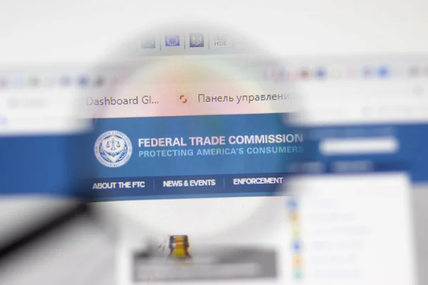 Los Angeles, ABD - 1 Şubat 2021: ABD Federal Ticaret Komisyonu web sitesi. Ftc.gov logosu ekranda, İllüstrasyon Editörü