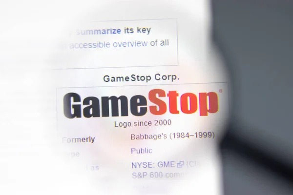 New York Usa February 2021 Gamestop Company Logo Illustrative Editorial — Stock Photo, Image