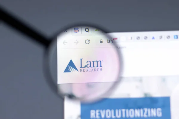 New York Usa Лютого 2021 Веб Сайт Lam Research Браузері — стокове фото