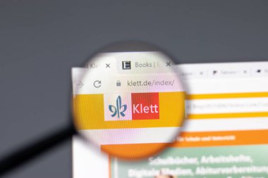New York, ABD - 15 Şubat 2021: Klett web sitesi şirket logosu, Illustrative Editorial