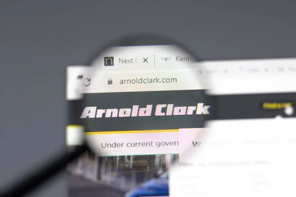 Nueva York Febrero 2021 Arnold Clark Automobiles Sitio Web Navegador — Foto de Stock