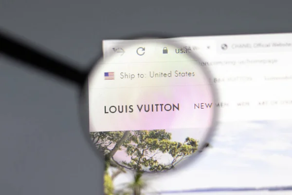 New York Februari 2021 Website Van Louis Vuitton Browser Met — Stockfoto