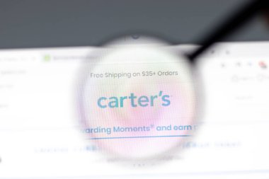 New York, ABD - 15 Şubat 2021: Carters web sitesi şirket logosu, Illustrative Editorial