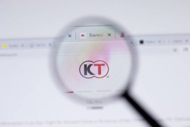 New York, USA - 17 February 2021: Koei Tecmo KT logo close up on website page, Illustrative Editorial