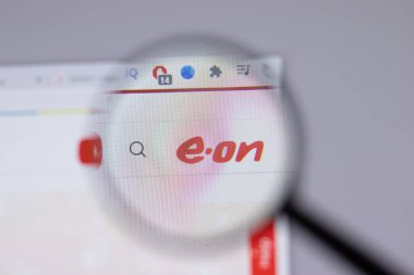 New York, ABD - 18 Mart 2021: E.ON şirket logosu web sitesi, Illustrative Editorial