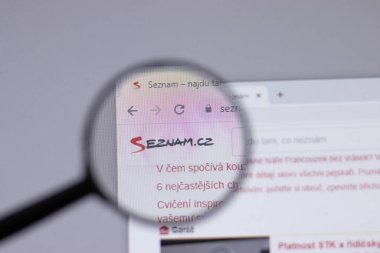 New York, ABD - 18 Mart 2021: Seznam.cz şirket logosu web sitesi, Illustrative Editorial
