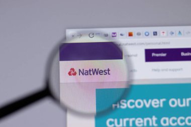 New York, ABD - 18 Mart 2021: NatWest şirket logosu web sitesi, Illustrative Editorial