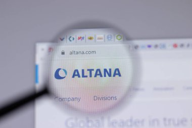 New York, ABD - 18 Mart 2021: Altana şirket logosu web sitesi, Illustrative Editorial