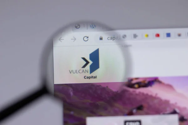 New York Usa Mars 2021 Vulcan Capital Management Företagets Logotyp — Stockfoto