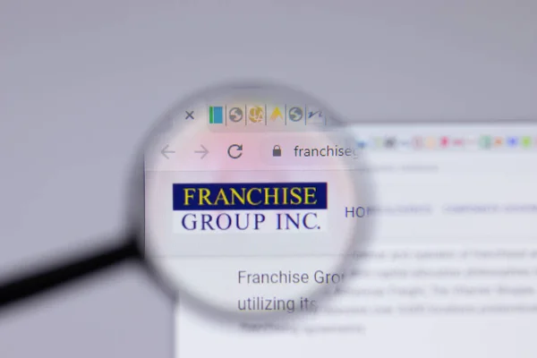 New York Abd Nisan 2021 Franchise Group Logosu Web Sitesinin — Stok fotoğraf