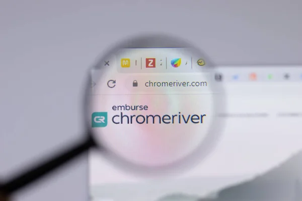 New York Usa April 2021 Emburera Chromeriver Chrome River Technologies — Stockfoto