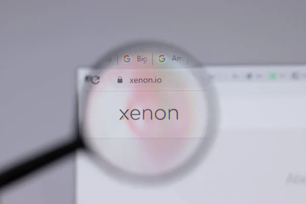 New York Usa April 2021 Xenon Partners Logo Close Webpagina — Stockfoto