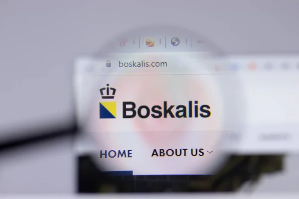 New York Usa April 2021 Boskalis Logo Close Website Page — 스톡 사진