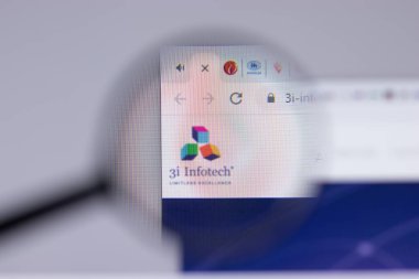 New York, ABD - 26 Nisan 2021: 3i Infotech logosu web sitesi sayfasında, Illustrative Editorial
