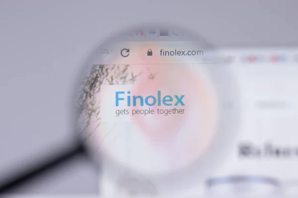 New York Usa Квітня 2021 Finolex Cables Logo Close Веб — стокове фото