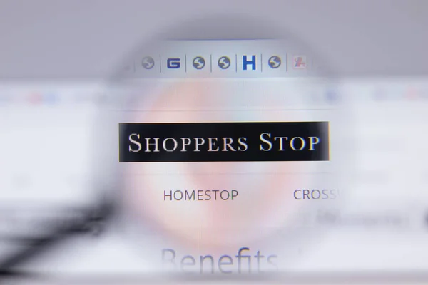 New York Usa April 2021 Shoppers Stop Logo Close Website — Stock Photo, Image