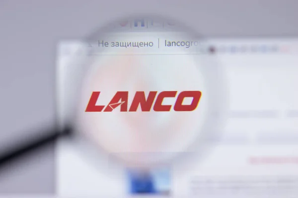 New York Usa April 2021 Lanco Infratech Logo Närbild Webbsida — Stockfoto