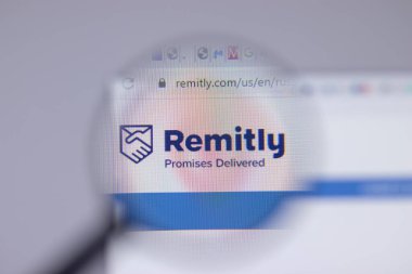 New York, ABD - 26 Nisan 2021: Düzenli şirket logosu web sitesi sayfasında, Illustrative Editorial