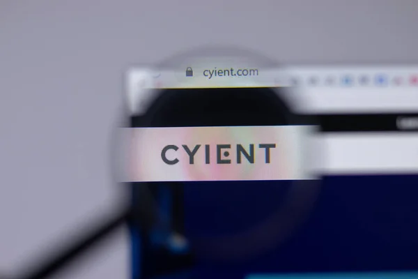 Nueva York Abril 2021 Primer Plano Del Logotipo Cyient Limited — Foto de Stock