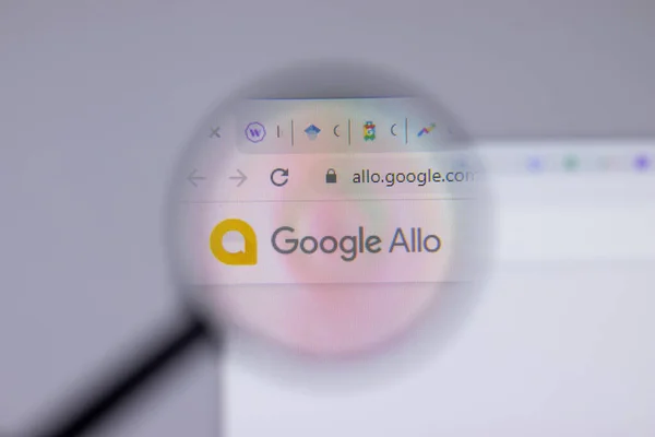 Нью Йорк Сша Апреля 2021 Года Логотип Компании Google Allo — стоковое фото
