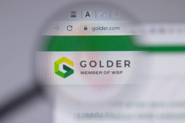 Los Angeles, Kaliforniya, ABD - 1 Haziran 2021: Golder Associates logosu veya web sitesi ikonu, Illustrative Editorial