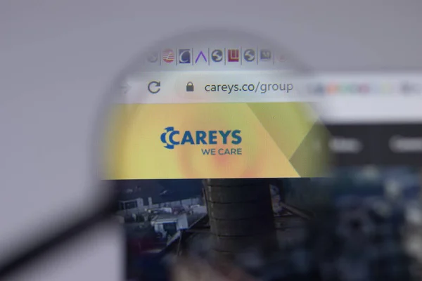 Los Ángeles California Junio 2021 Carey Group Careys Logo Icon — Foto de Stock