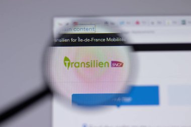 Los Angeles, California, ABD - 1 Haziran 2021: Transilien logosu veya web sitesi ikonu, Illustrative Editorial