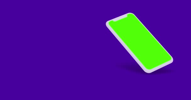 New York Usa August 2021 Phone Screen Mockup Motion Design — Stockvideo