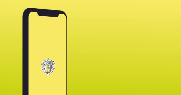 New York Usa August 2021 Tinkoff Mobile App Logo Phone — Stock Video