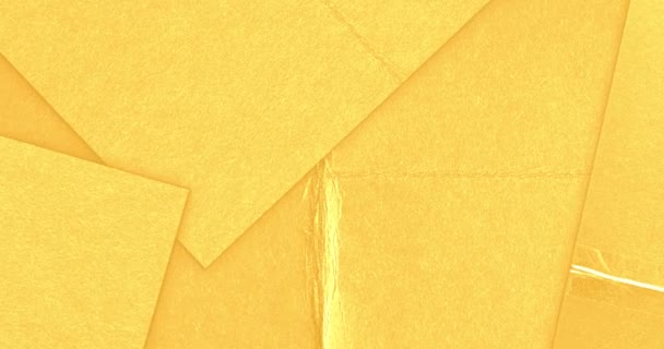 Fondo de hoja de papel. Imágenes de papel amarillo en movimiento — Vídeos de Stock