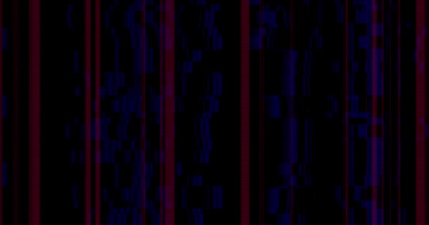 Digital färg buller, glitch overlay eller övergång. 4K-bilder — Stockvideo