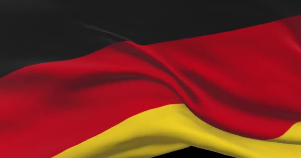 Germany National Flag Footage German Waving Country Flag Wind — Stock Video