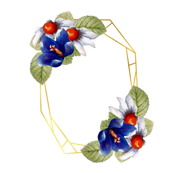 Corona Flores Primavera Perfecta Para Usar Web Impresión —  Fotos de Stock