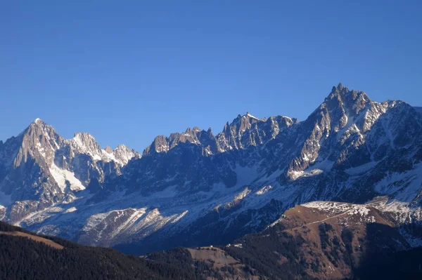Aiguille Midi Alpi Francia — Foto Stock