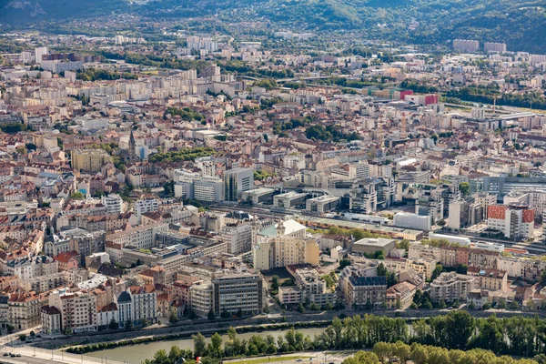 Grenoble Isere France View City Bastille Fortress — 图库照片