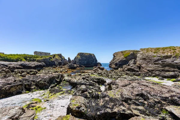 Pointe Des Poulains Costa Ocidental Belle Ile Mer Bretanha França — Fotografia de Stock