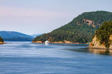 Victoria Adası 'na giden feribot, British Columbia, Kanada