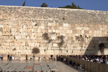 JERUSALEM, ISRAEL - 26 Şubat 2017 - Batı Duvarı