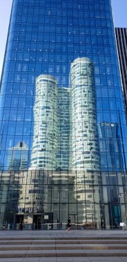 9 OCT 2018 - La Savunma kuleleri ve ufuk çizgisi - Paris, Fransa