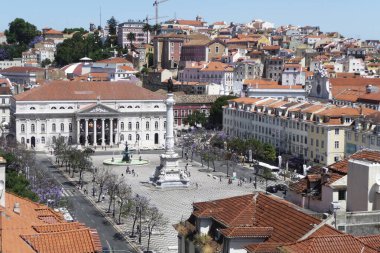 Rossio Meydanı - Lizbon - Portekiz