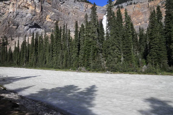 White Yoho River Takakkaw Falls Alberta Canada — Stock Photo, Image