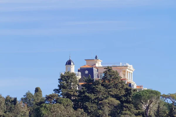 Sainte Maxime Régi Ház Tornyokkal Francia Riviéra Franciaország — Stock Fotó