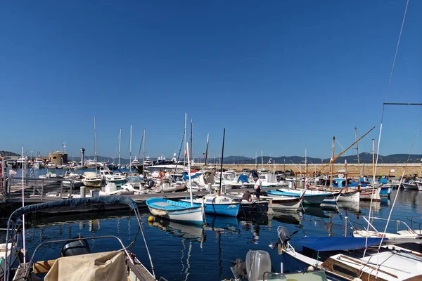 Vissershaven Saint Tropez Côte Azur Frankrijk — Stockfoto