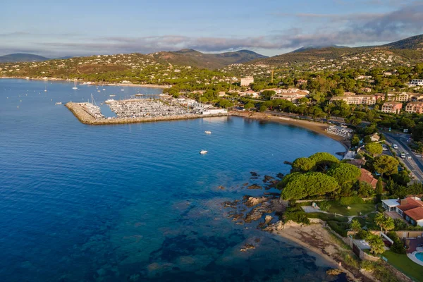 Fransız Rivierası Ndaki Les Issambres Limanının Hava Manzarası Fransa Nın — Stok fotoğraf