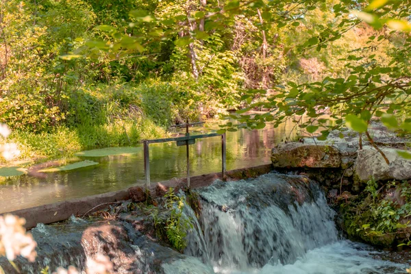 Giverny Eure Normandiya Fransa Küçük Bir Nehir — Stok fotoğraf