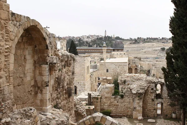 Eski Kudüs Harabeleri Srail — Stok fotoğraf
